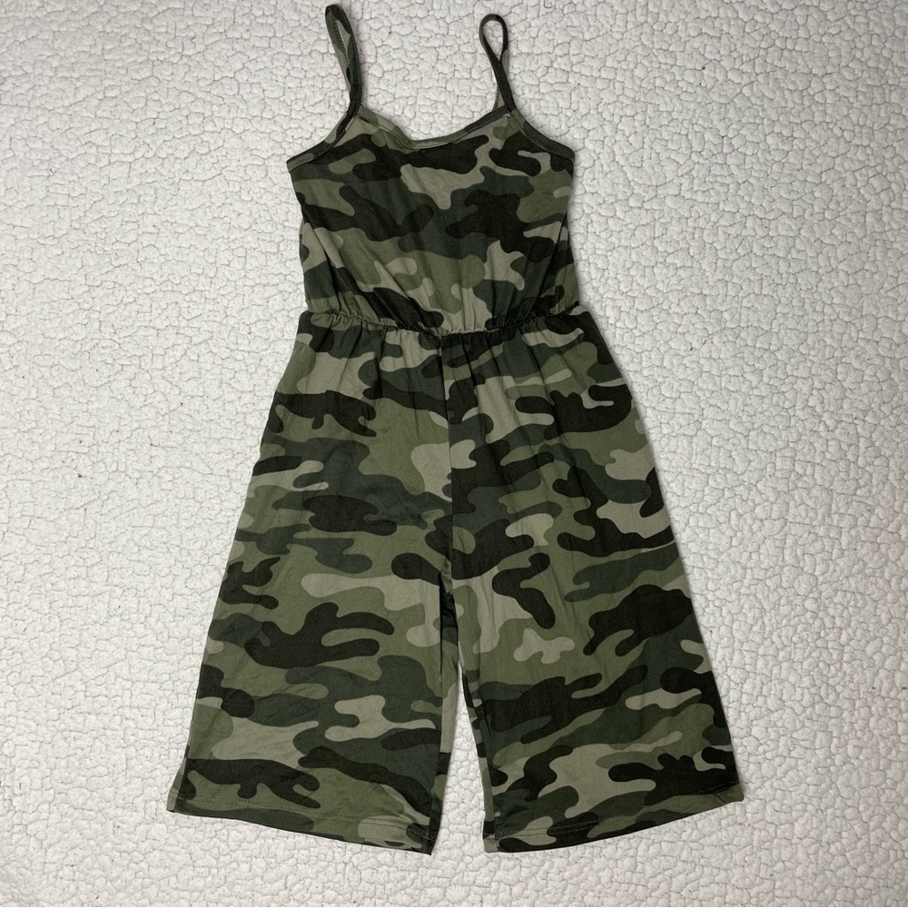 Little Girls Sleeveless Camo Romper 4T - Picture 1 of 6